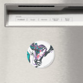 Supergirl Kleur plash Pose 3 Magneet (Insitu (Vaatwasser))