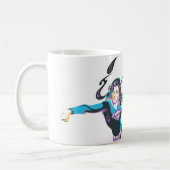 Supergirl Kleur plash Pose 4 Koffiemok (Links)