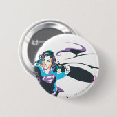 Supergirl Kleur plash Pose 4 Ronde Button 5,7 Cm (Voorkant /achterkant)