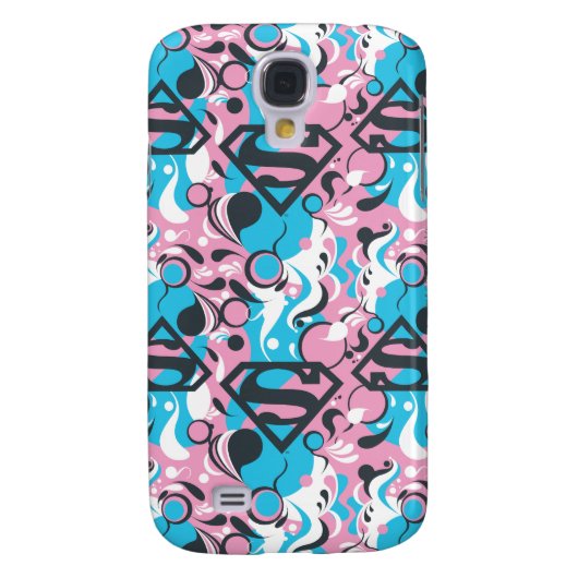 Supergirl kleurenpatroon met plash Swirls 7 Case-Mate Samsung Galaxy Hoesje (Achterkant)