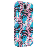 Supergirl kleurenpatroon met plash Swirls 7 Case-Mate Samsung Galaxy Hoesje (Back/Rechts)