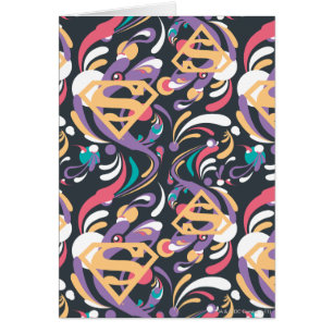 Supergirl kleurenpatroon met plash Swirls 8