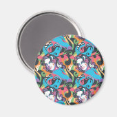 Supergirl kleurenpatroon met schouderriem 1 magneet (Voorkant / Achterkant)