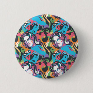 Supergirl kleurenpatroon met schouderriem 1 ronde button 5,7 cm