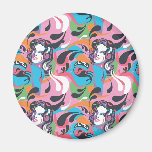 Supergirl kleurenpatroon met schouderriem 2 magneet (Voorkant)