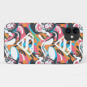 Supergirl kleurenpatroon met schouderriem 4 Case-Mate iPhone case (Achterkant (horizontaal))