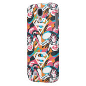 Supergirl kleurenpatroon met schouderriem 4 Case-Mate samsung galaxy hoesje (Achterkant Links)