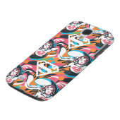 Supergirl kleurenpatroon met schouderriem 4 Case-Mate samsung galaxy hoesje (Onderkant)