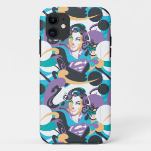 Supergirl kleurenpatroon met schouderriem 5 Case-Mate iPhone case