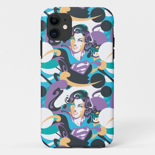 Supergirl kleurenpatroon met schouderriem 5 Case-Mate iPhone case (Achterkant)
