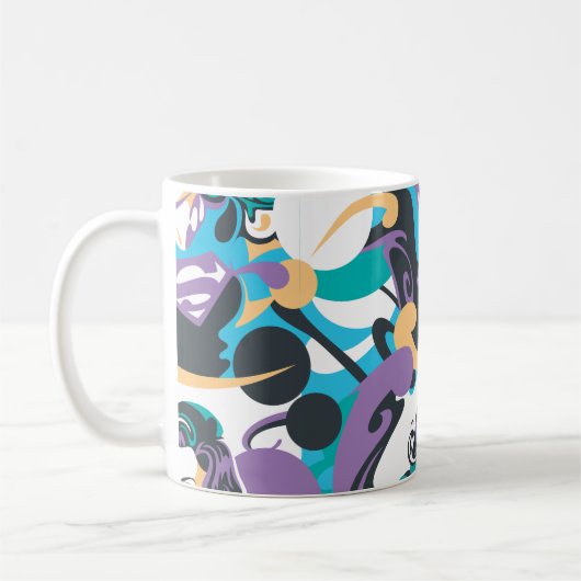 Supergirl kleurenpatroon met schouderriem 5 koffiemok (Links)