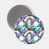 Supergirl kleurenpatroon met schouderriem 5 magneet (Voorkant / Achterkant)