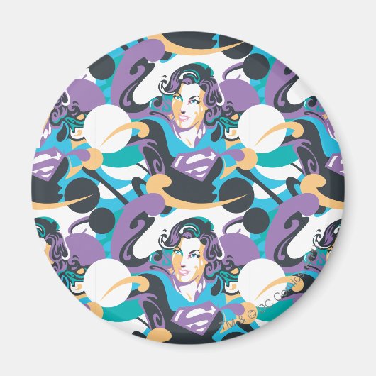 Supergirl kleurenpatroon met schouderriem 5 magneet (Voorkant)