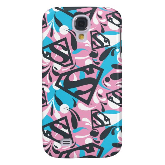 Supergirl kleurenpatroon met schouderriem 6 Case-Mate samsung galaxy hoesje (Achterkant)