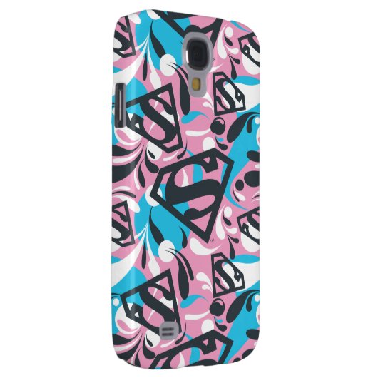 Supergirl kleurenpatroon met schouderriem 6 Case-Mate samsung galaxy hoesje (Back/Rechts)