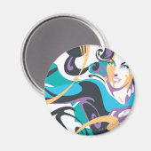 Supergirl-kleurenschouderriem 1 magneet (Voorkant / Achterkant)