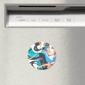 Supergirl-kleurenschouderriem 1 magneet (Insitu (Vaatwasser))