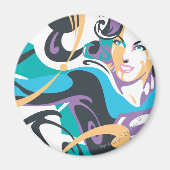 Supergirl-kleurenschouderriem 1 magneet (Voorkant)