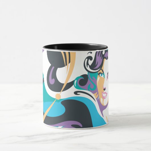 Supergirl-kleurenschouderriem 1 mok (Midden)