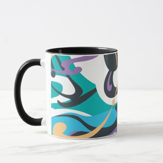 Supergirl-kleurenschouderriem 1 mok (Links)