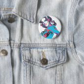 Supergirl Kleurspat Pose 1 Ronde Button 5,7 Cm (In situ)