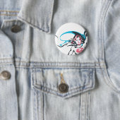 Supergirl kleurspuitje 2 ronde button 5,7 cm (In situ)