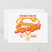 Supergirl krachtiger dan ooit tevoren grafisch briefkaart (Voorkant / Achterkant)