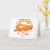 Supergirl krachtiger dan ooit tevoren grafisch kaart (Gele Bloem)