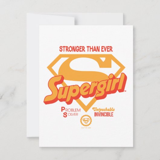 Supergirl krachtiger dan ooit tevoren grafisch notitiekaartje (Voorkant)