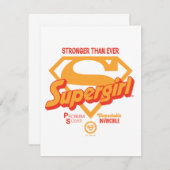 Supergirl krachtiger dan ooit tevoren grafisch notitiekaartje (Voorkant / Achterkant)