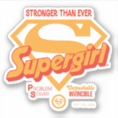 Supergirl krachtiger dan ooit tevoren grafisch sticker (Voorkant)