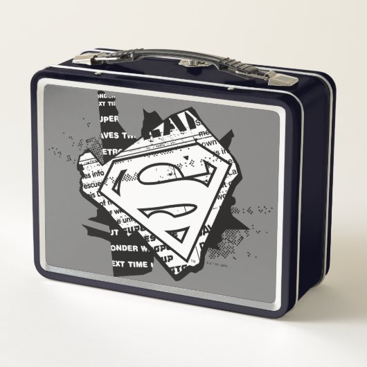 Supergirl krantenpapier S-Shield (Achterkant)