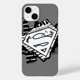 Supergirl krantenpapier S-Shield Case-Mate iPhone 14 Hoesje