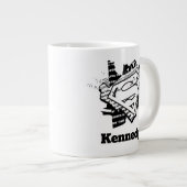 Supergirl krantenpapier S-Shield Grote Koffiekop (Voorkant rechts)