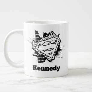 Supergirl krantenpapier S-Shield Grote Koffiekop