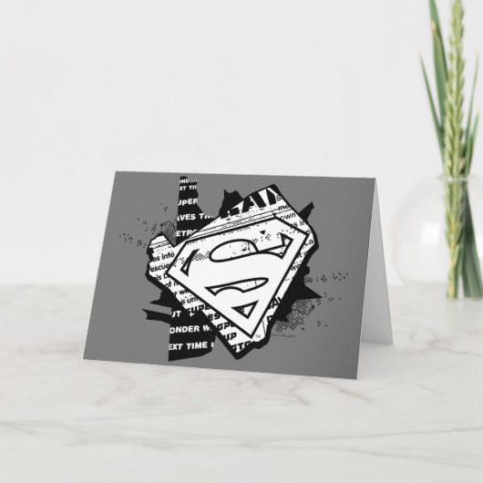 Supergirl krantenpapier S-Shield Kaart (Voorkant)