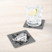 Supergirl krantenpapier S-Shield Kartonnen Onderzetters (Insitu)