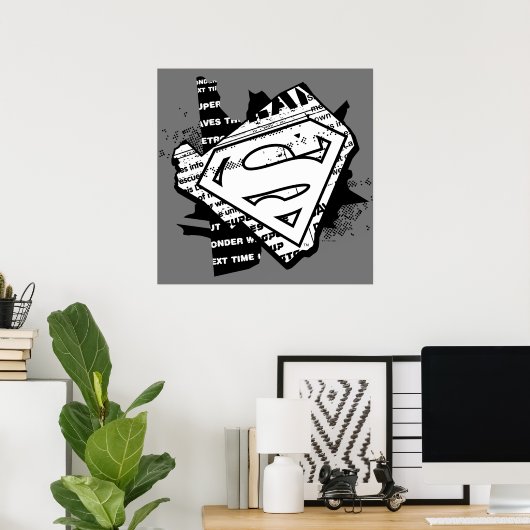 Supergirl krantenpapier S-Shield Poster (Thuiskantoor)