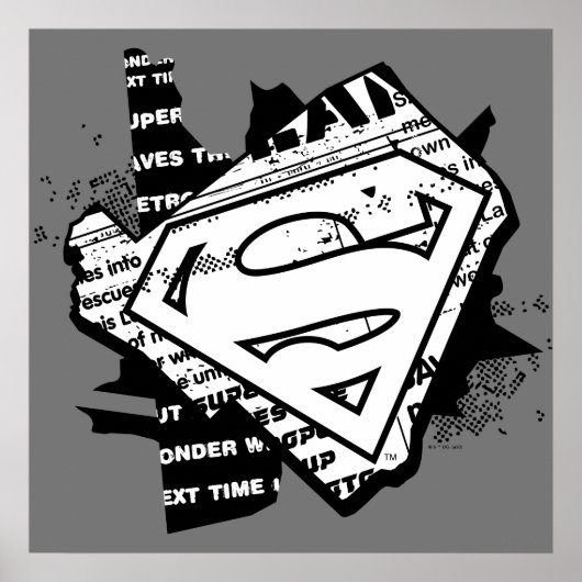 Supergirl krantenpapier S-Shield Poster (Voorkant)