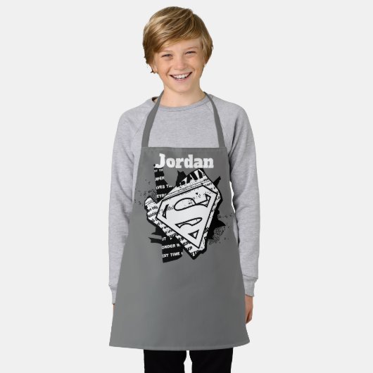 Supergirl krantenpapier S-Shield Schort (Gedragen)