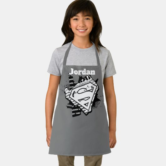 Supergirl krantenpapier S-Shield Schort (Insitu)