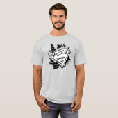 Supergirl krantenpapier S-Shield T-shirt (Voorkant volledig)