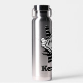 Supergirl krantenpapier S-Shield Waterfles (Voorkant)