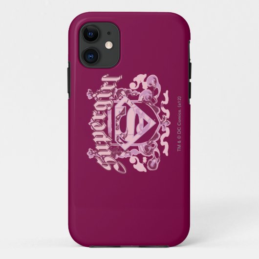 Supergirl-kruisontwerp Case-Mate iPhone Case (Achterkant)