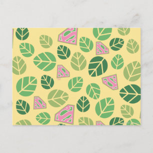 Supergirl Leaf Pattern Briefkaart