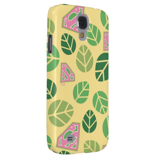 Supergirl Leaf Pattern Case-Mate Samsung Galaxy Hoesje (Back/Rechts)