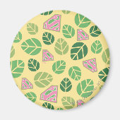 Supergirl Leaf Pattern Magneet (Voorkant)