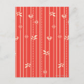 Supergirl Leaf Pattern Red Briefkaart (Voorkant)