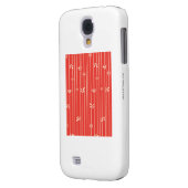 Supergirl Leaf Pattern Red Case-Mate Samsung Galaxy Hoesje (Achterkant Links)