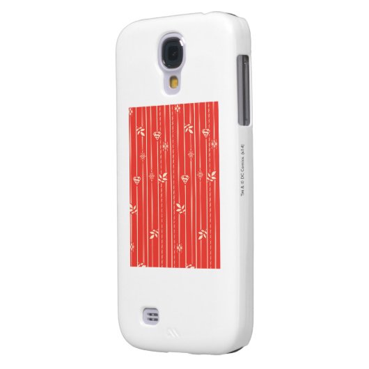 Supergirl Leaf Pattern Red Case-Mate Samsung Galaxy Hoesje (Achterkant Links)